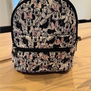 Bioworld Minnie Mouse Kids Backpack - Black and Pink